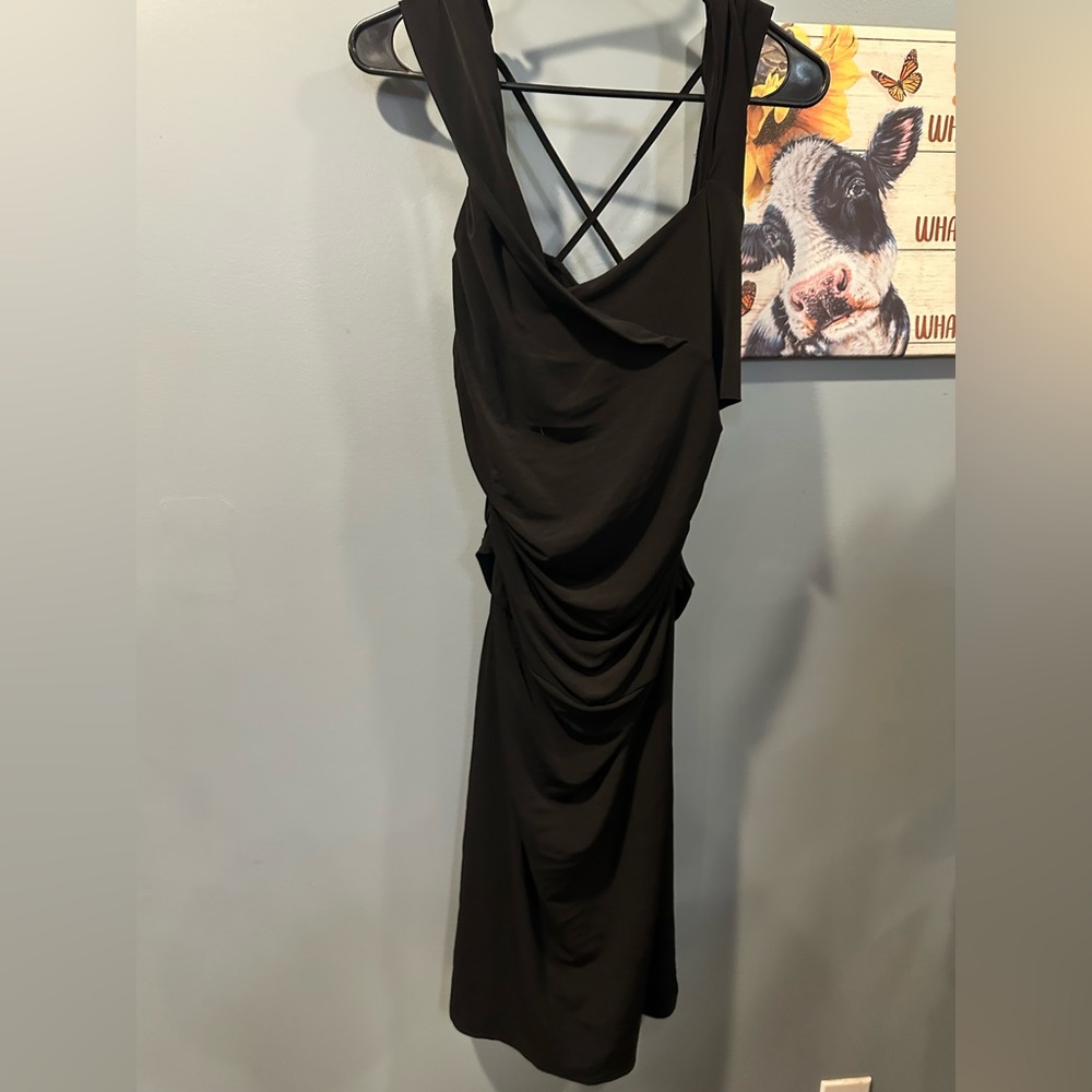 Moda International Black Backless Dress